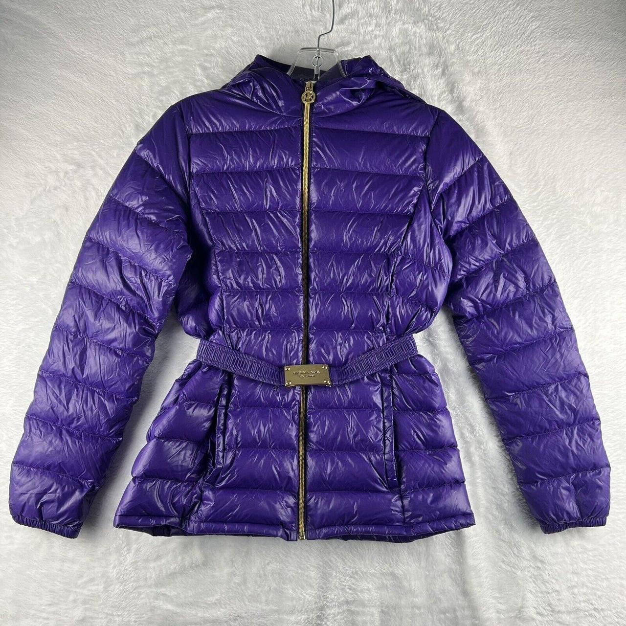 Michael kors parka womens purple online