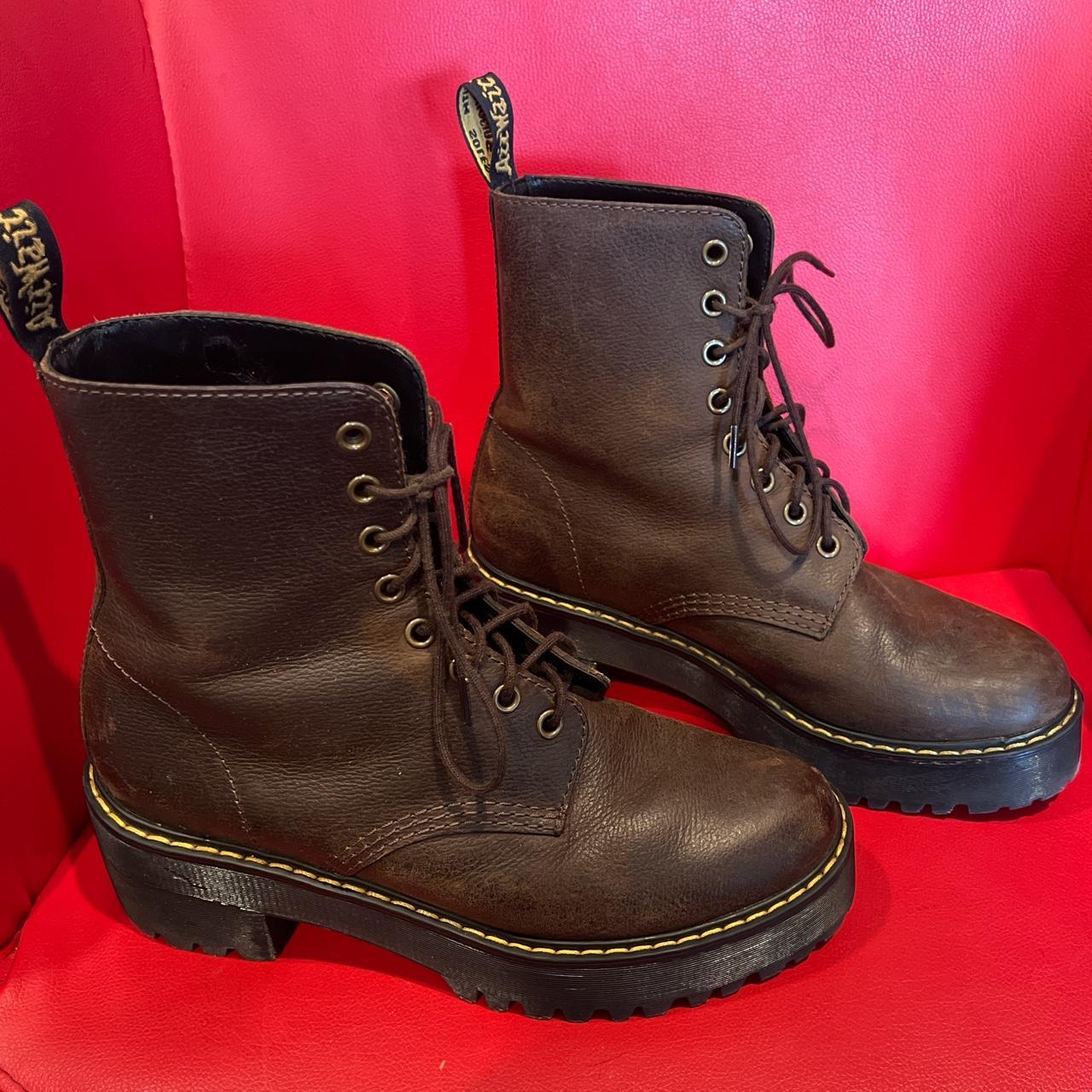 Doc Marten's brown leather boot