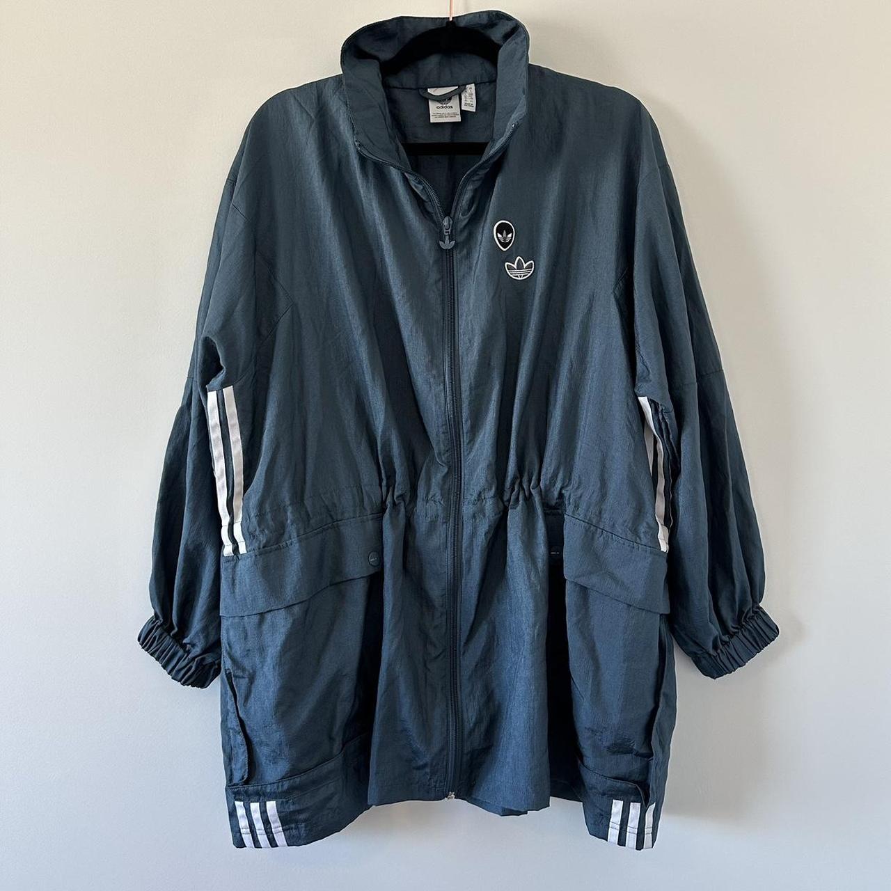 Adidas oversized cheap windbreaker