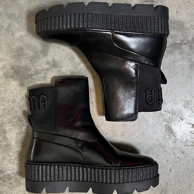 Fenty x puma hotsell leather chelsea sneaker boots