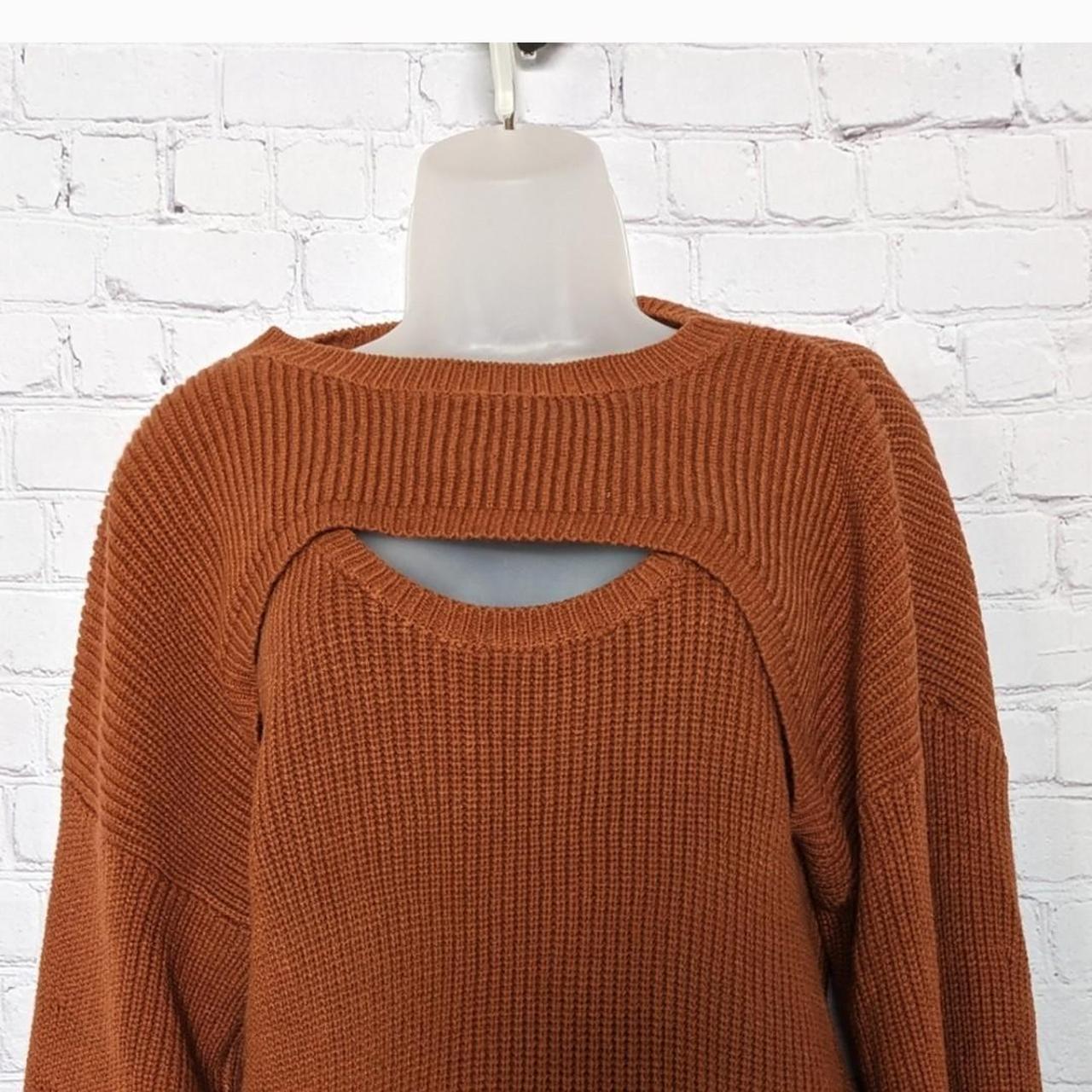 2 In 1 Tank Shrug Sweater Copper Brown Lightweight - Depop