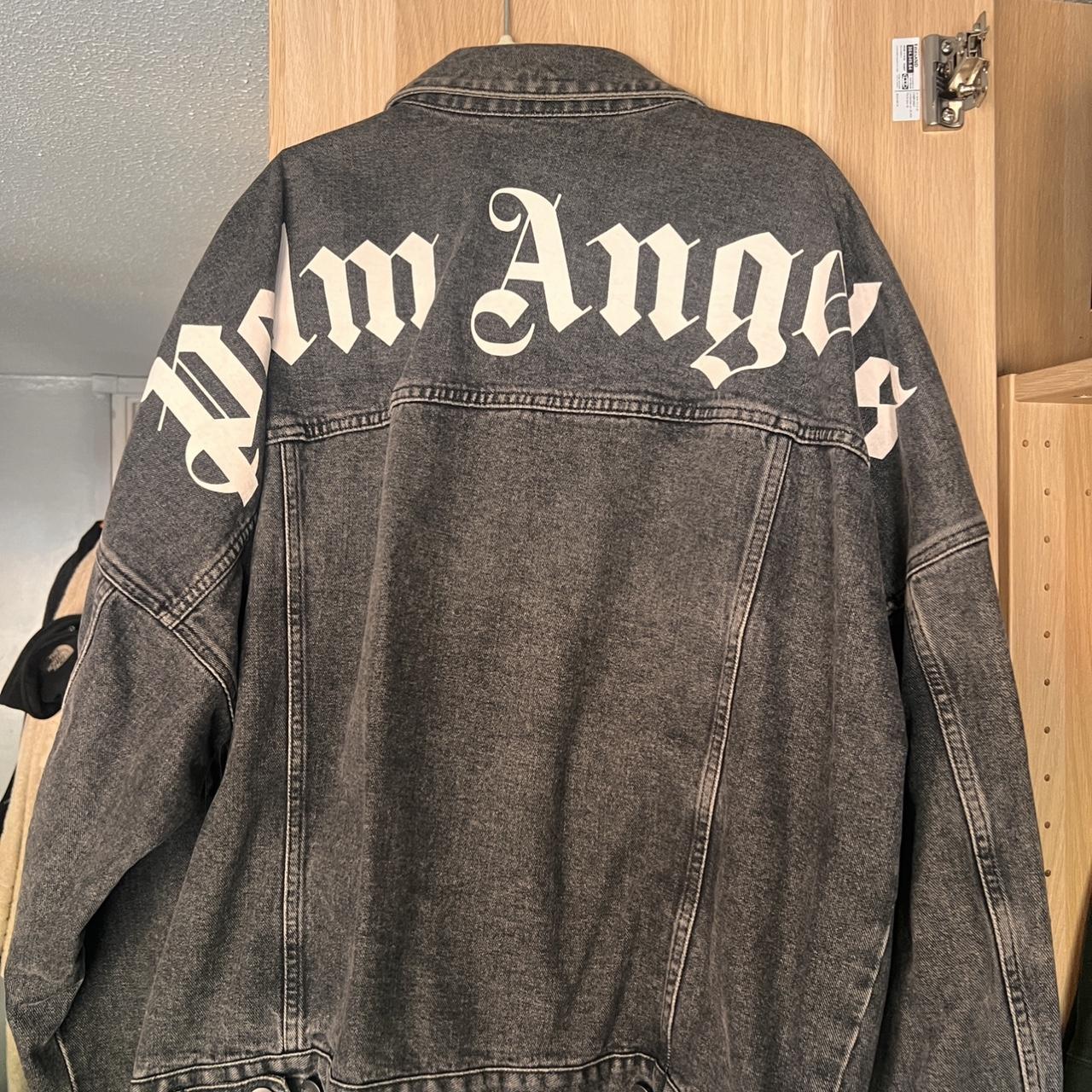 Mens Jacket Women's Palm Angels Denim Jacket Palm Angels Logo