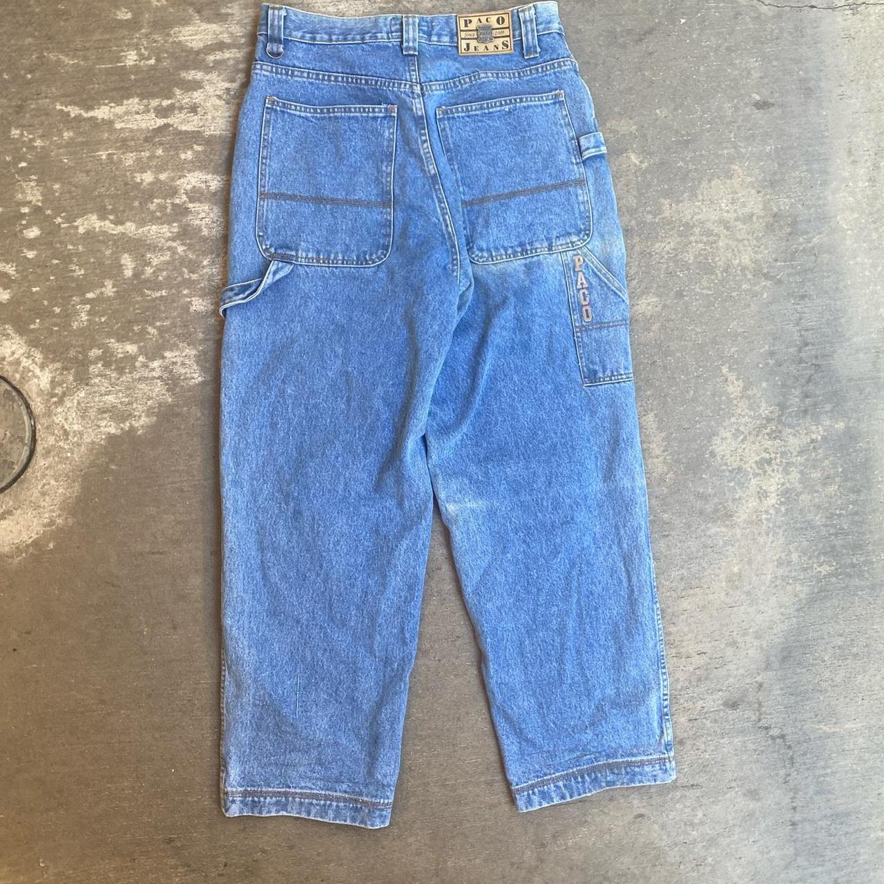 baggy vintage paco jeans with some cool details and... - Depop