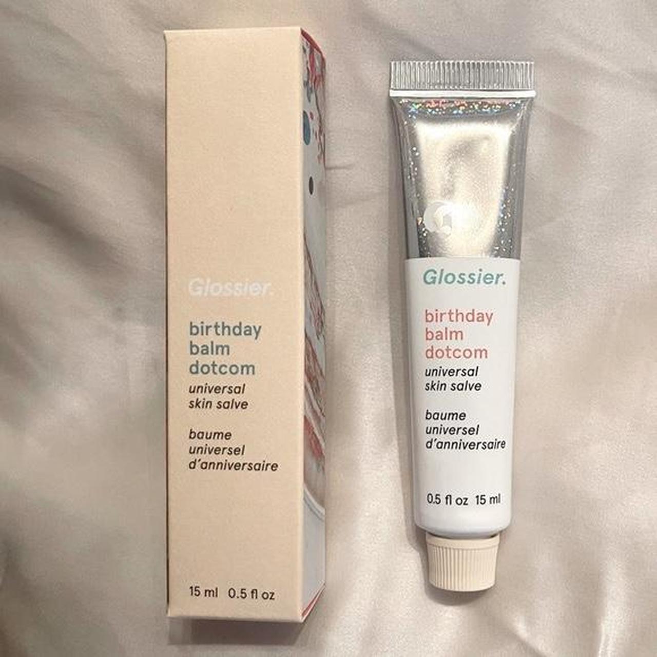 Glossier original balm dot com birthday scent comes... - Depop