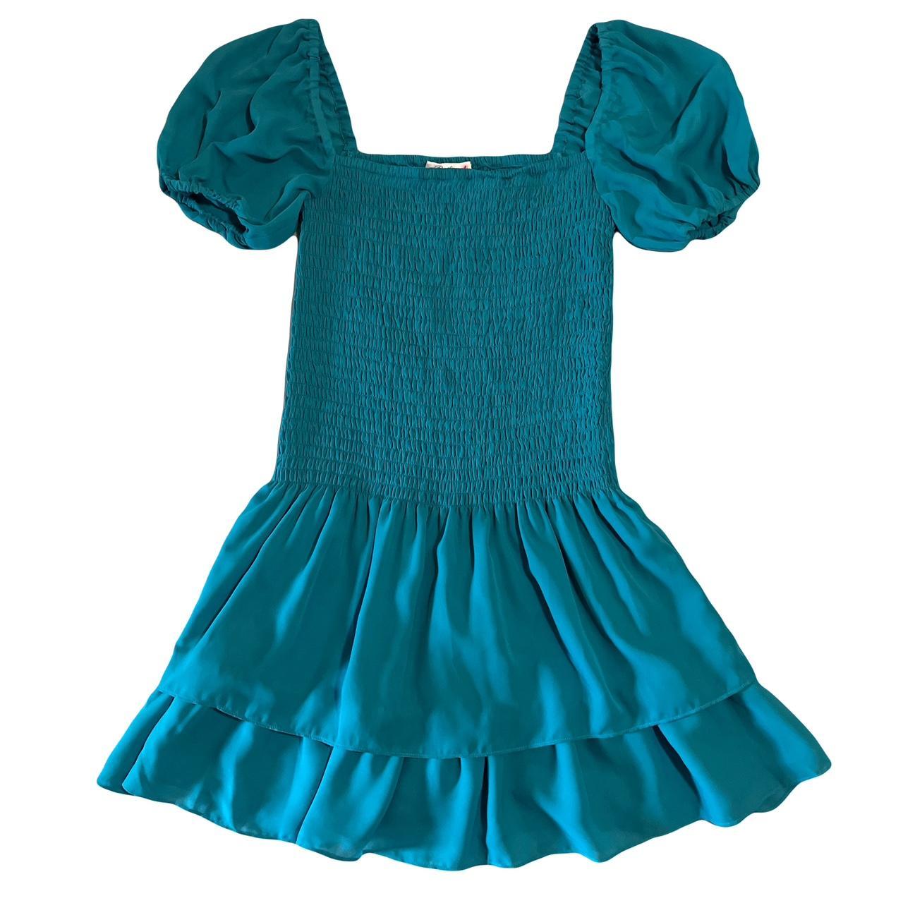 Parker Smocked Ruffle Mini factory Dress