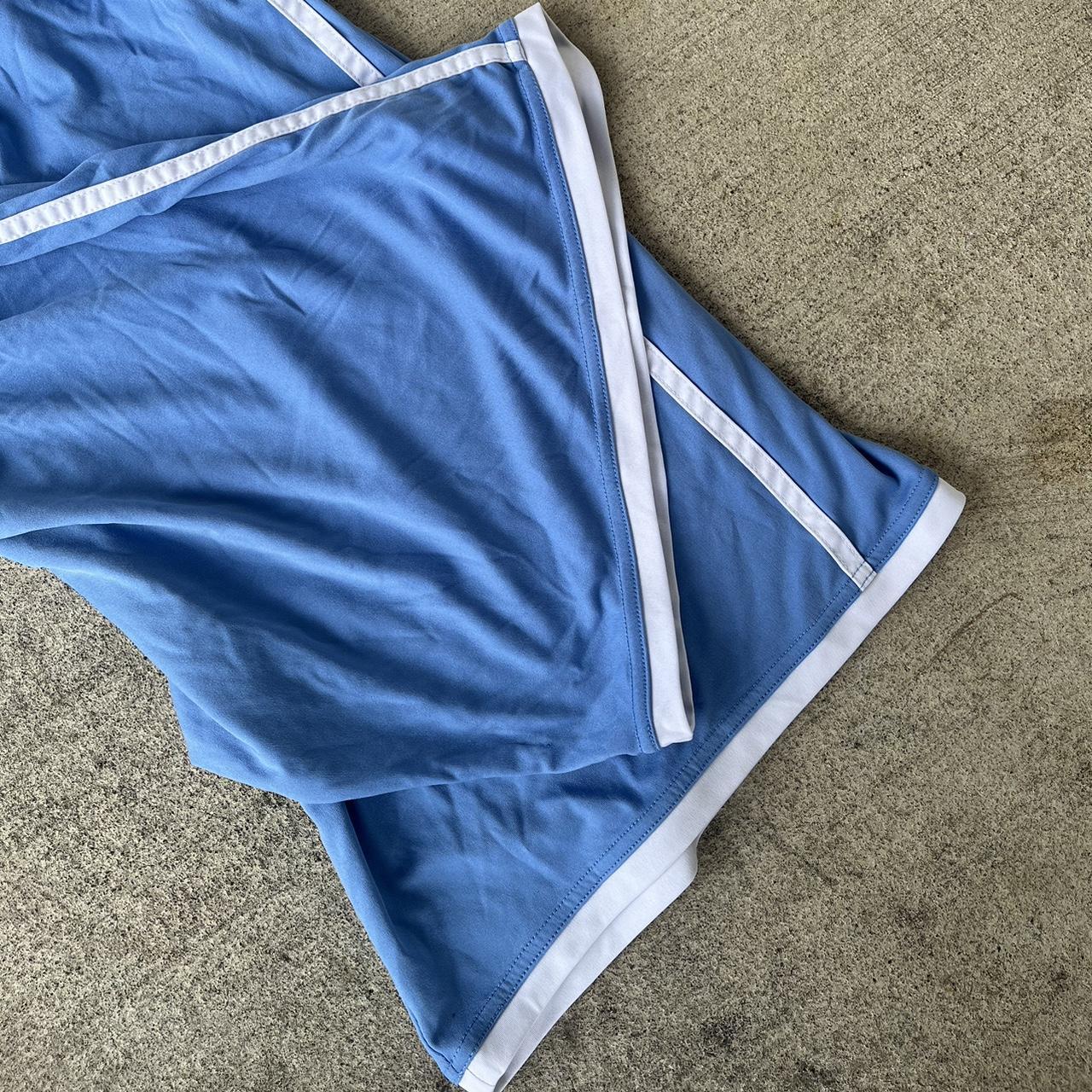 Y2K Basketball Shorts Early 2000s Baby Blue... Depop