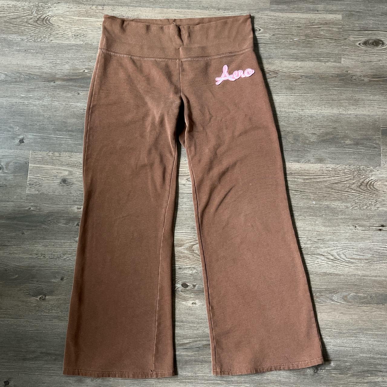 Y2K Aeropostale flair sweatpants, Brown and