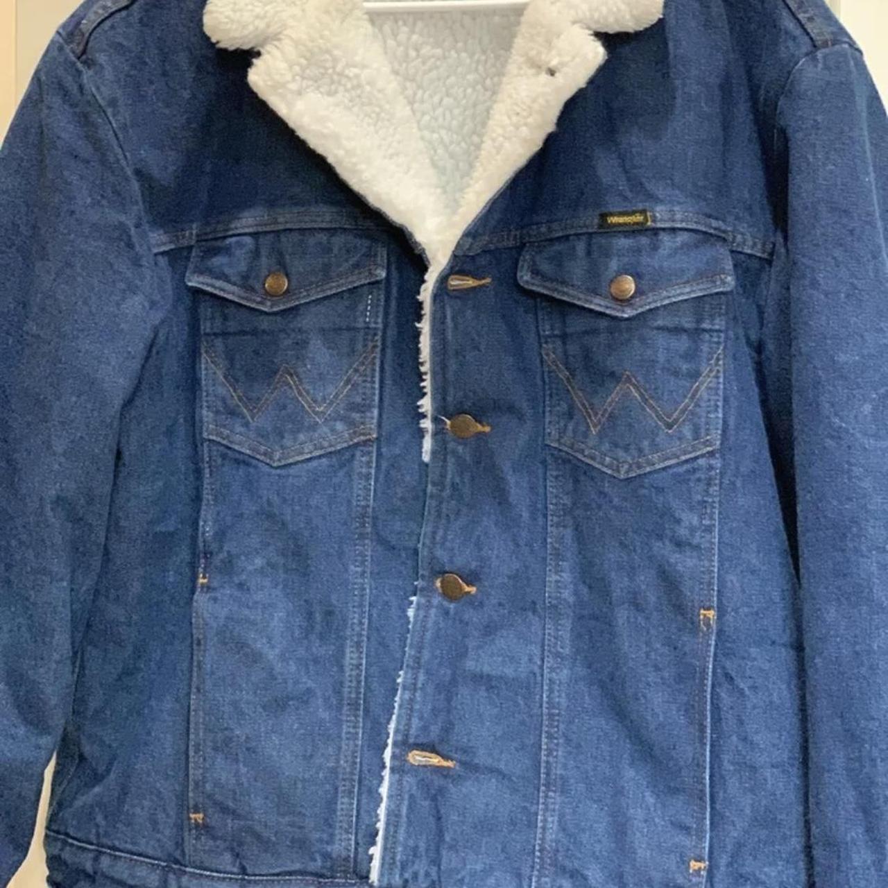 Vintage wrangler sale sherpa jacket