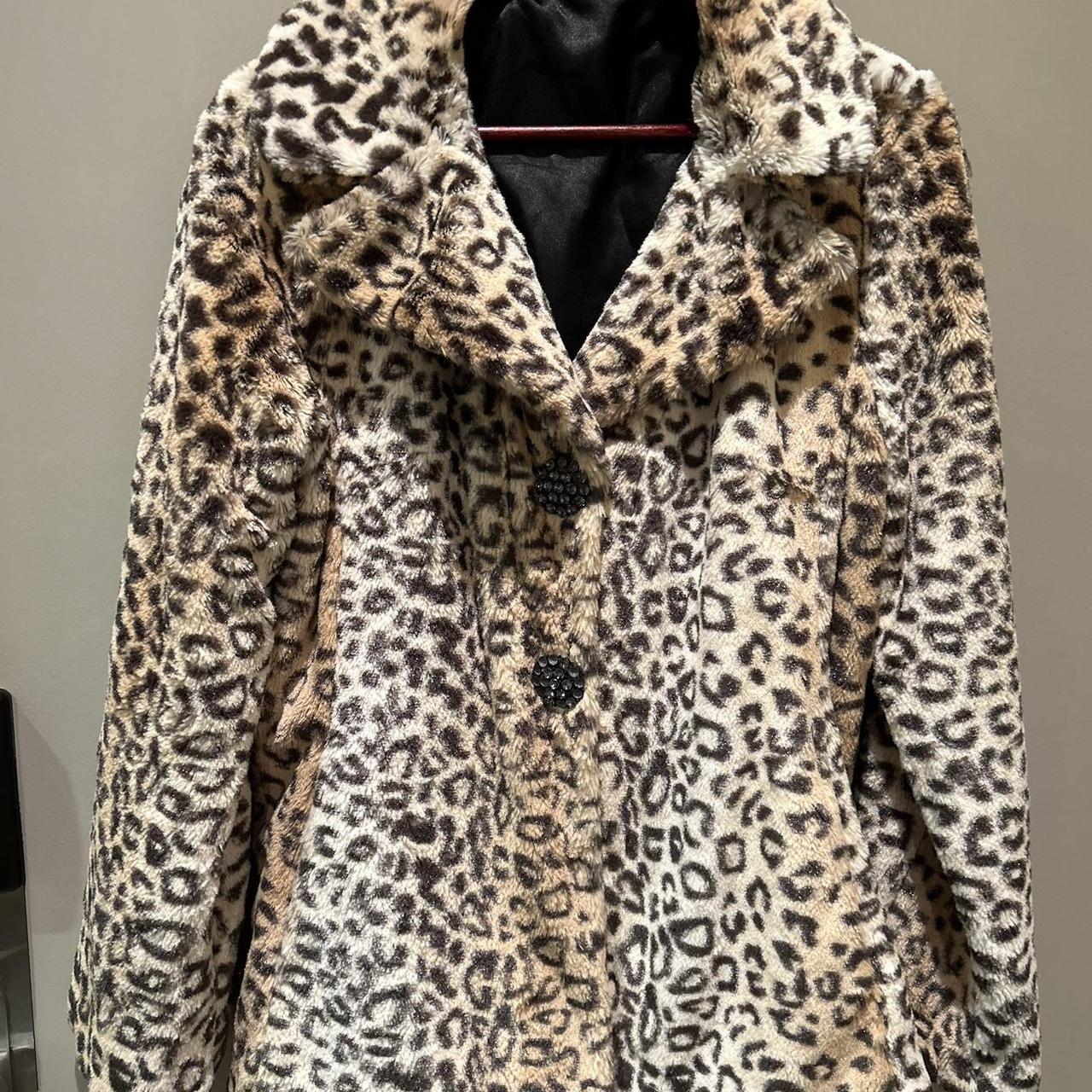 Esprit leopard print coat best sale