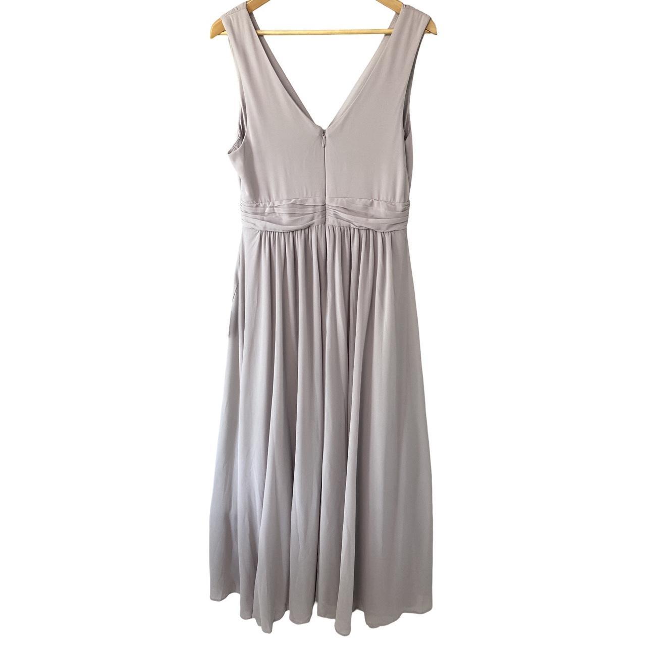 Lulu's Heavenly Hues Maxi Dress Light Grey Depop