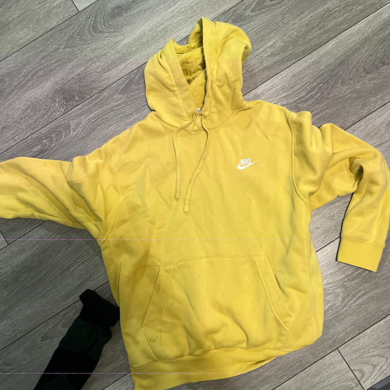 women's nike yellow hoodie