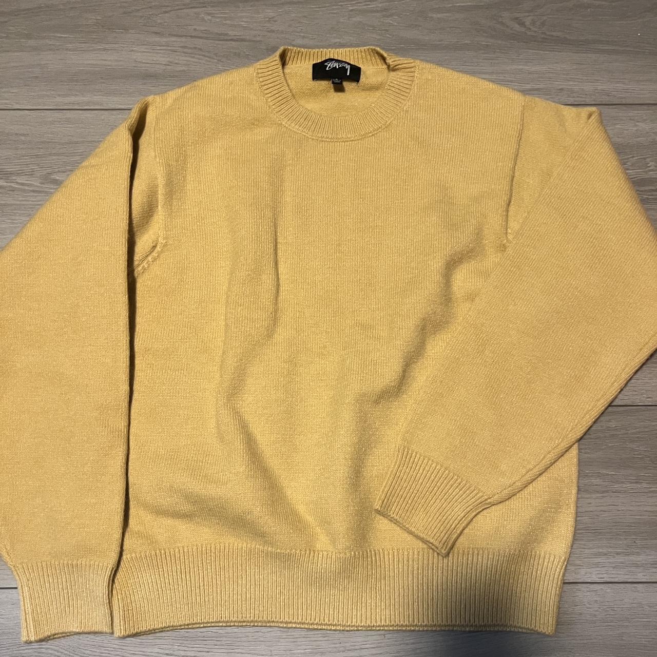 Stussy logo knit sweater size small. New without tag. - Depop