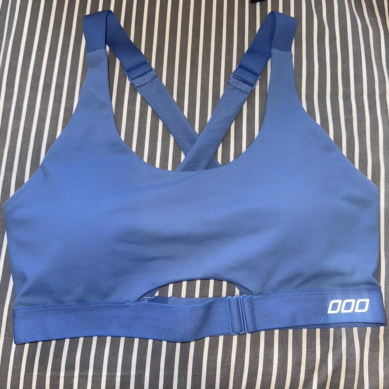 Lorna Jane, blue, medium crop top. Used but still in... - Depop