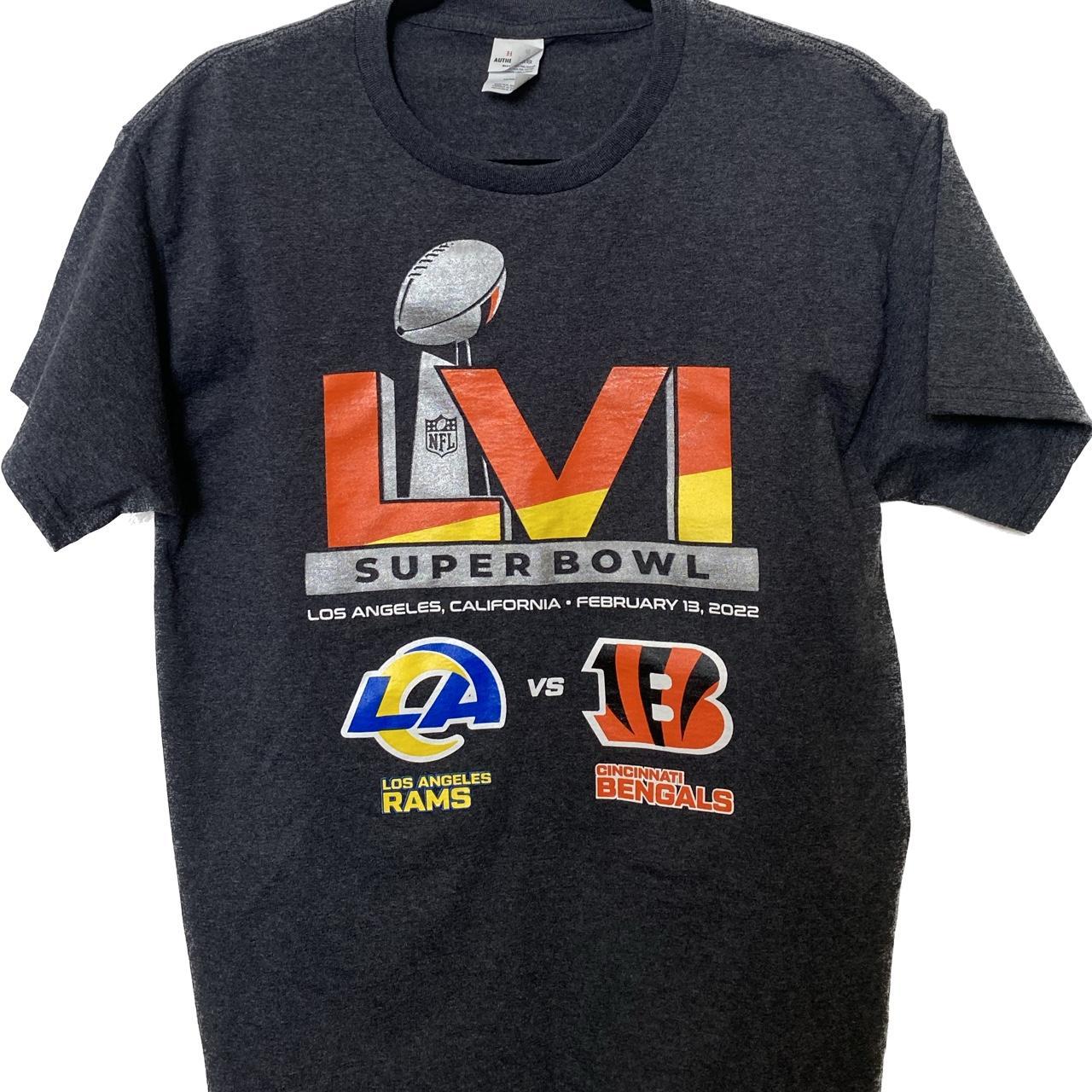 Cincinnati Bengals Vs. Los Angeles Rams Super Bowl T Shirt Size L