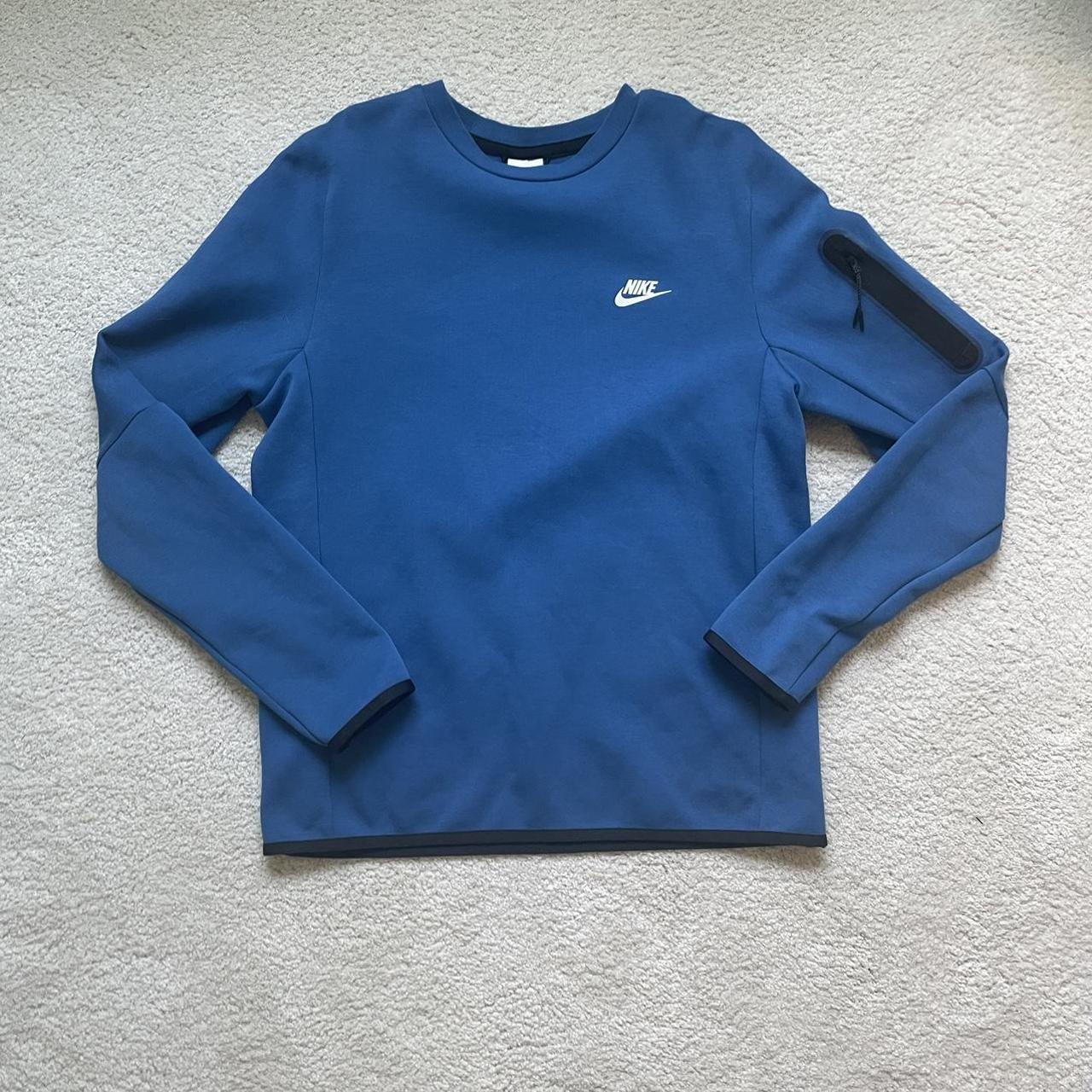 nike tech knit blue
