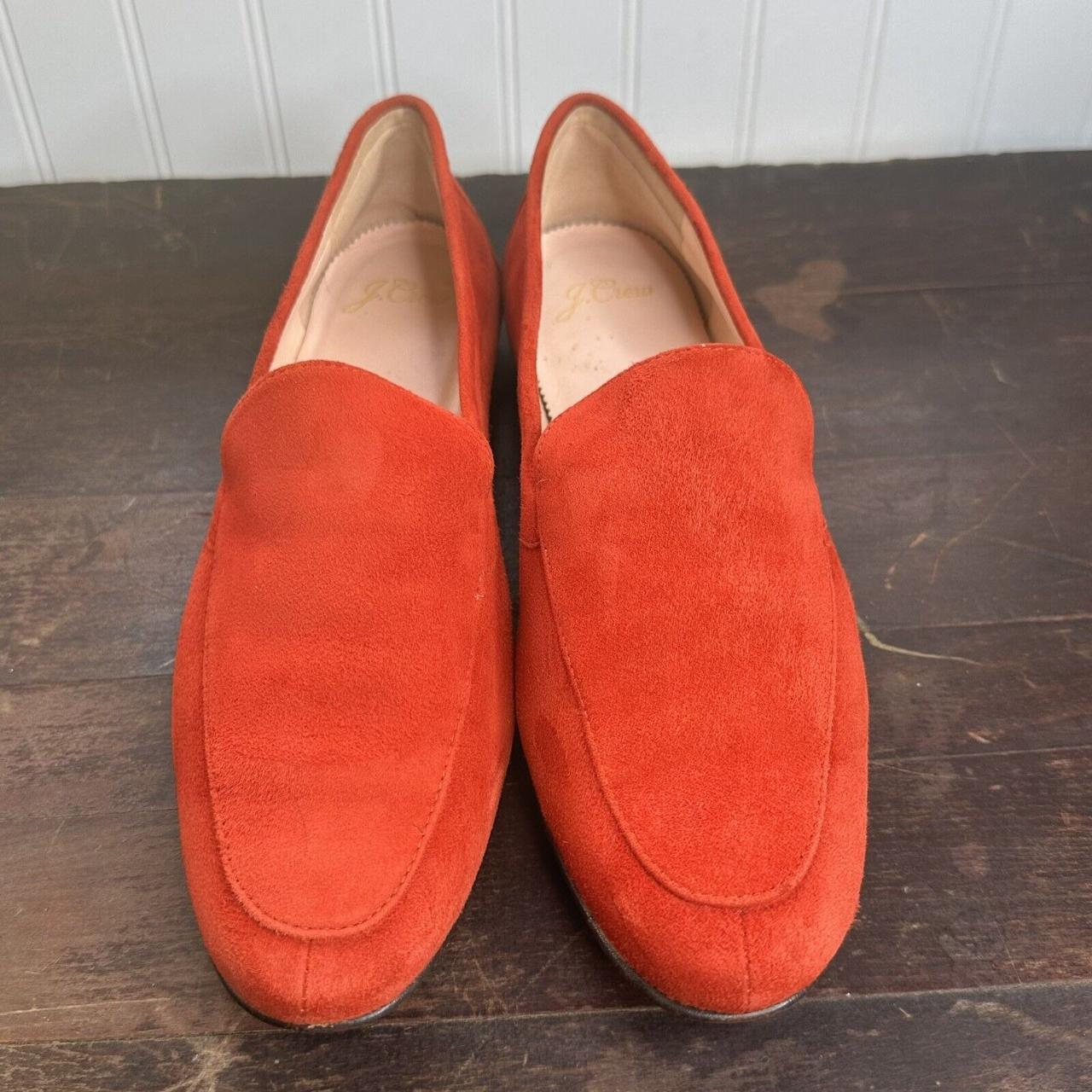 J crew sale red loafers