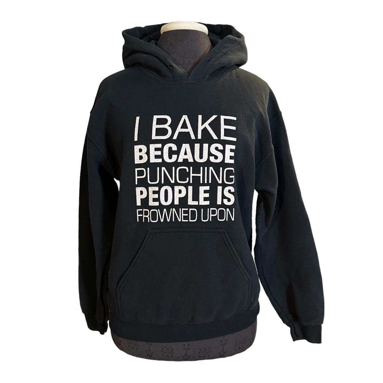 Black hoodie in Women's Size S/P. 20" pit to pit 24"... Depop