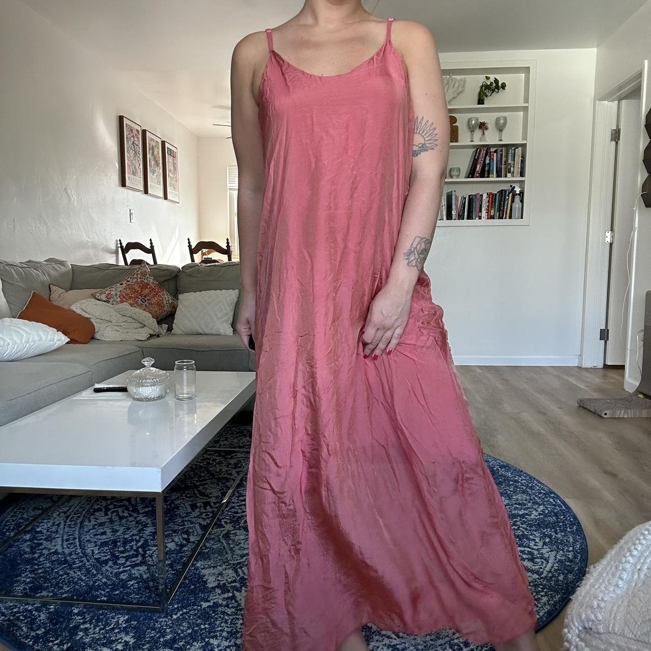 Pink Maxi Dress This dress has a really pretty... - Depop