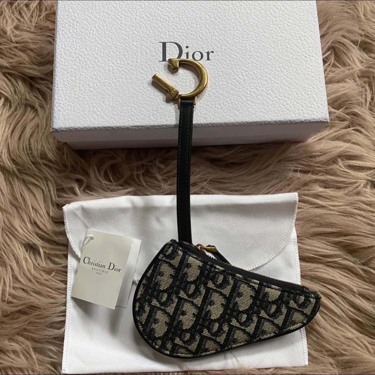 Dior oblique saddle coin purse sale