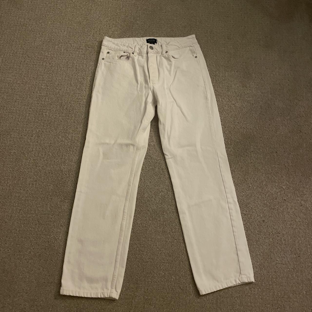 Never worn White Boohooman Jeans - Depop