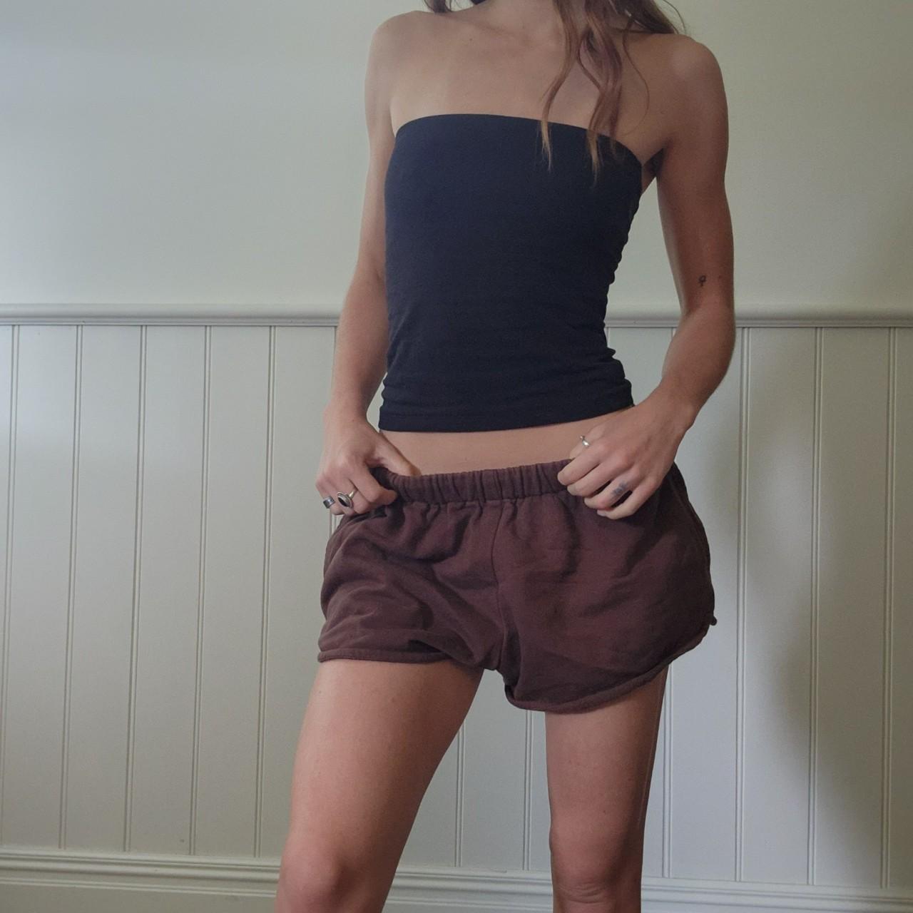 Brown tracksuit shorts Brand: Indigo Luna... - Depop