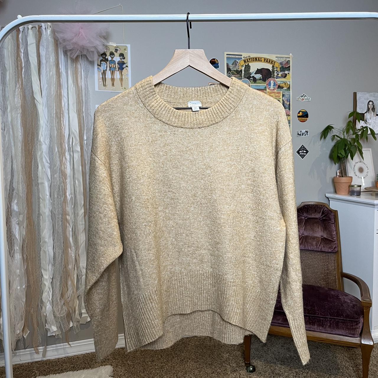 A New Day Women's Tan and Cream Jumper
