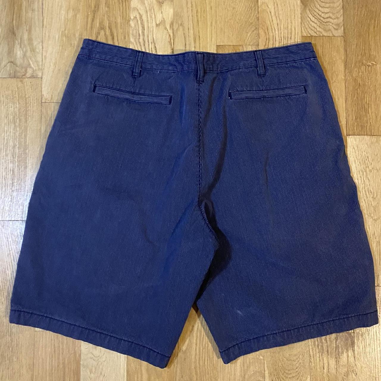 Eddie baurer blue striped size 38 chino shorts - Depop