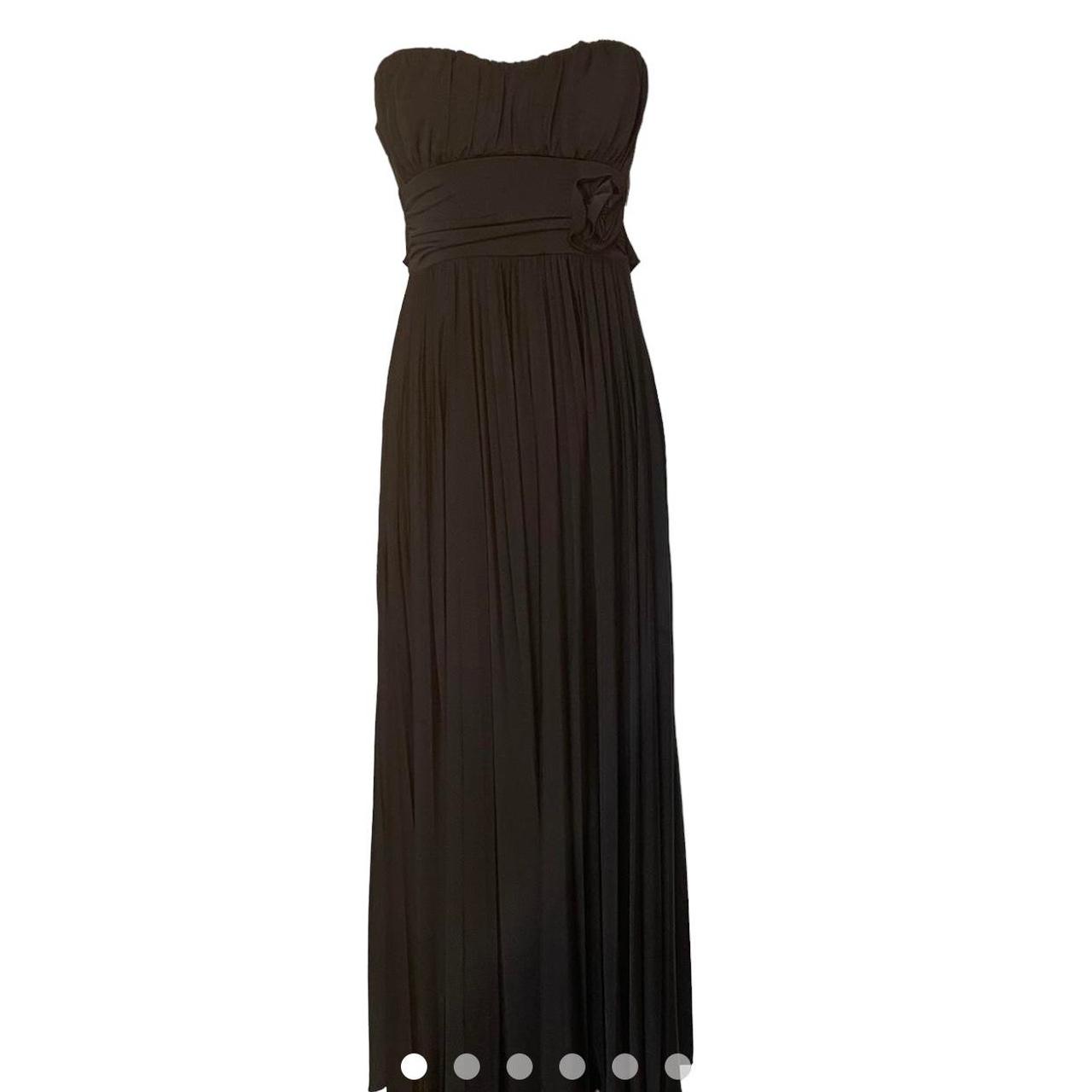 Black strapless long formal special occasion dress... - Depop