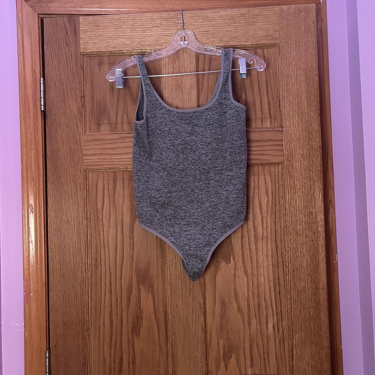 Colsie Women's Seamless Bodysuit - Heather Gray Size - Depop