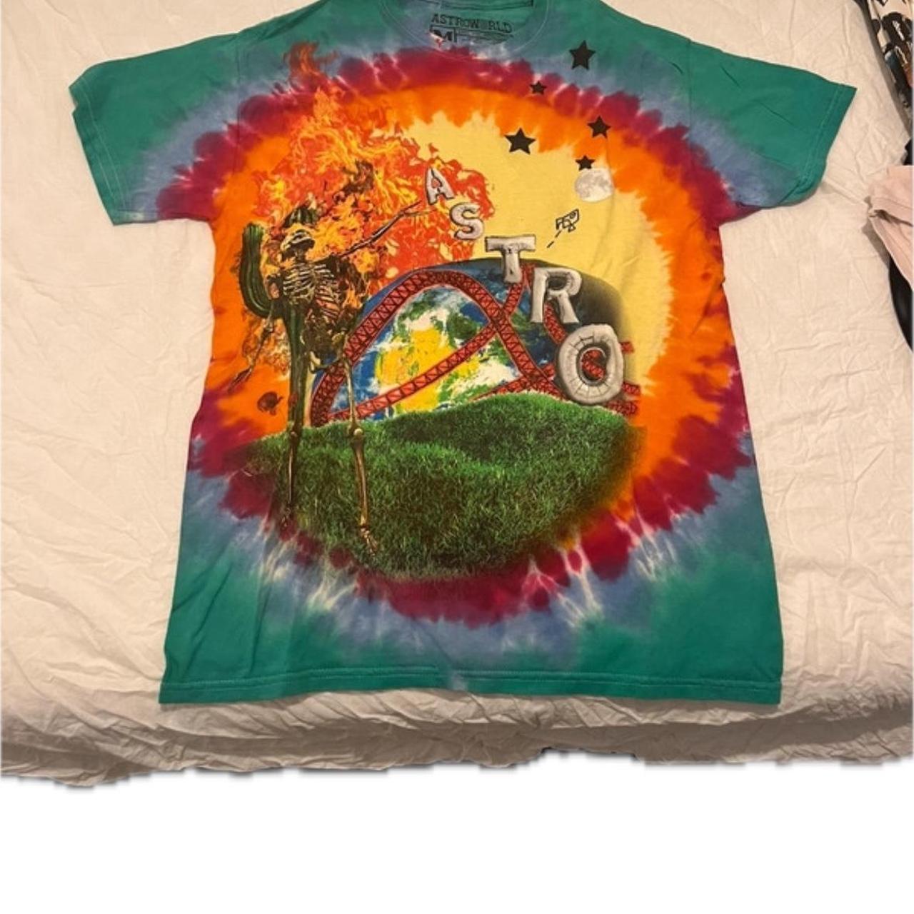 tie dye astroworld shirt long sleeve