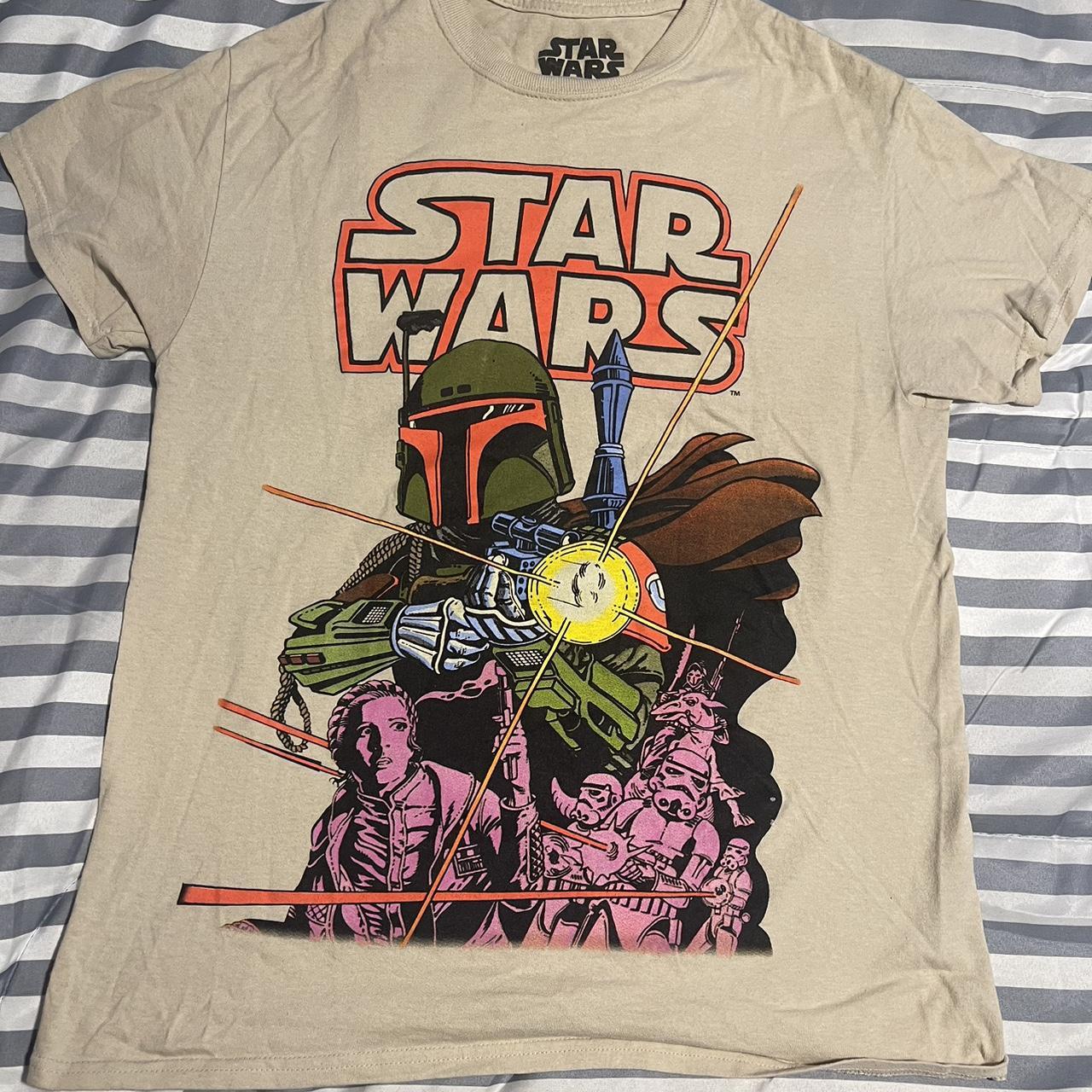 Star Wars Men's Cream T-shirt | Depop