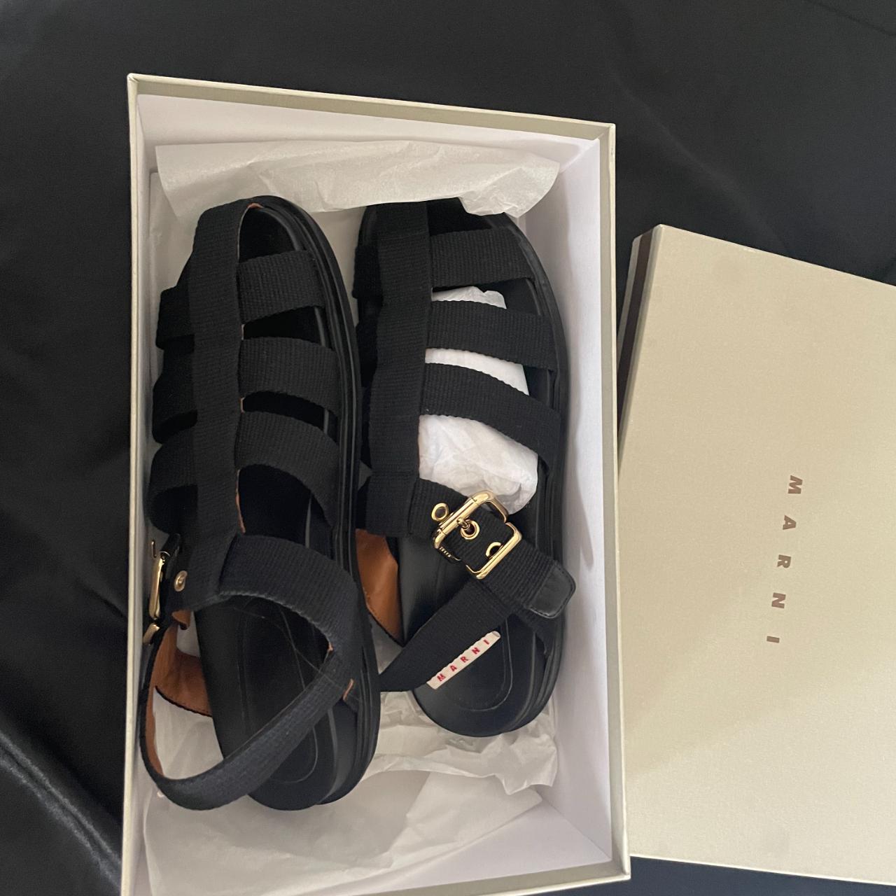 MARNI Black Fisherman Sandals - EU 41 Grosgrain | Depop