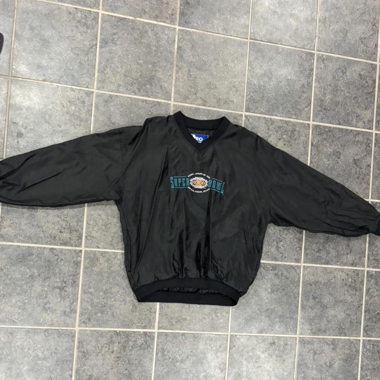 Vintage oversized Pro Player Super Bowl XXX black... - Depop