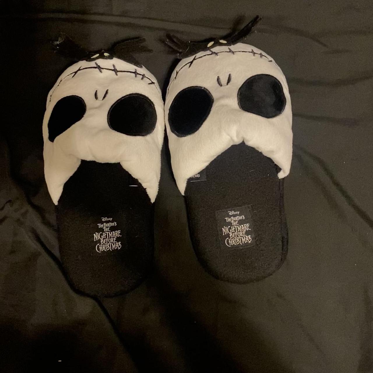 Walmart Women's Black and White Slippers | Depop