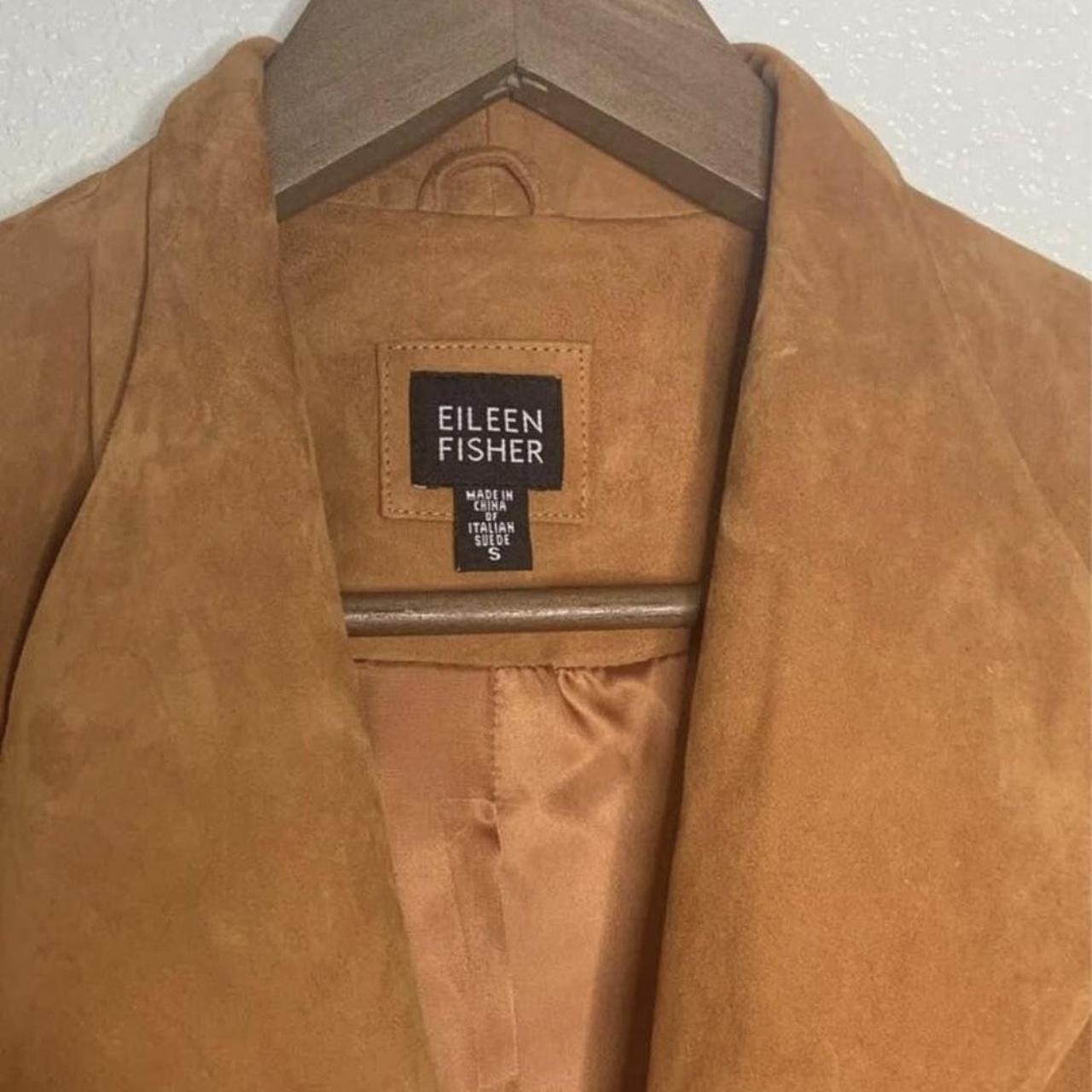 Eileen fisher suede jacket hotsell