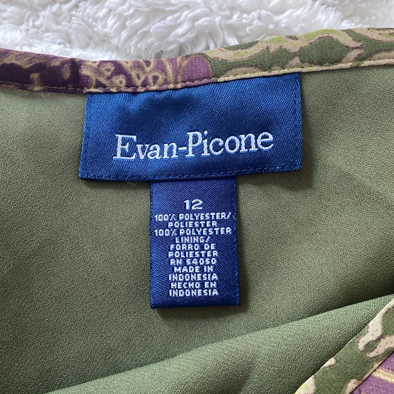 Evan Picone Women's Green and Purple Skirt (3)