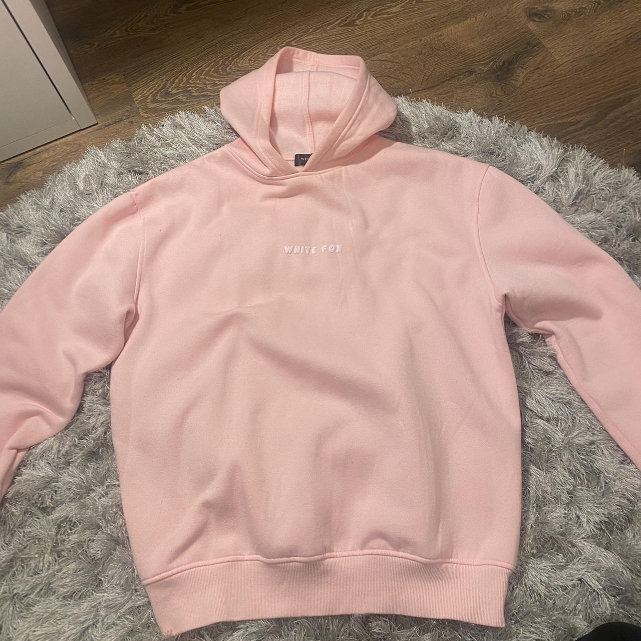 White Fox Pink Hoodie more pink irl cameras not... Depop