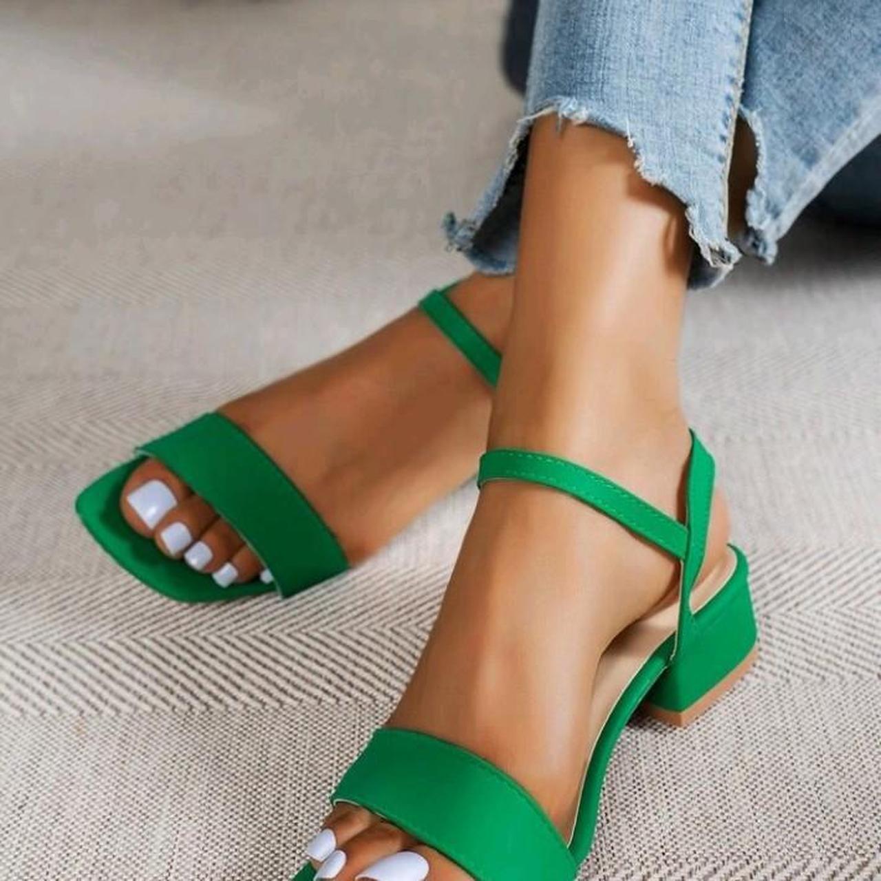 Women's Green Sandals | Depop