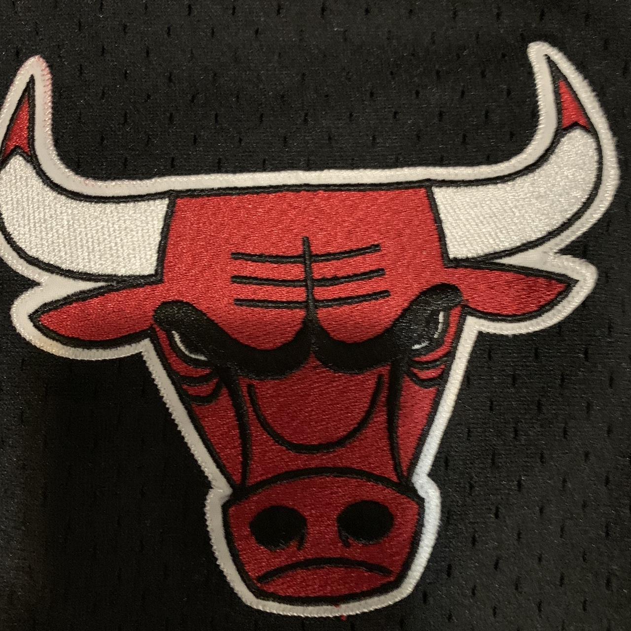 Chicago Bulls NBA Mitchell & Ness Black Red - Depop