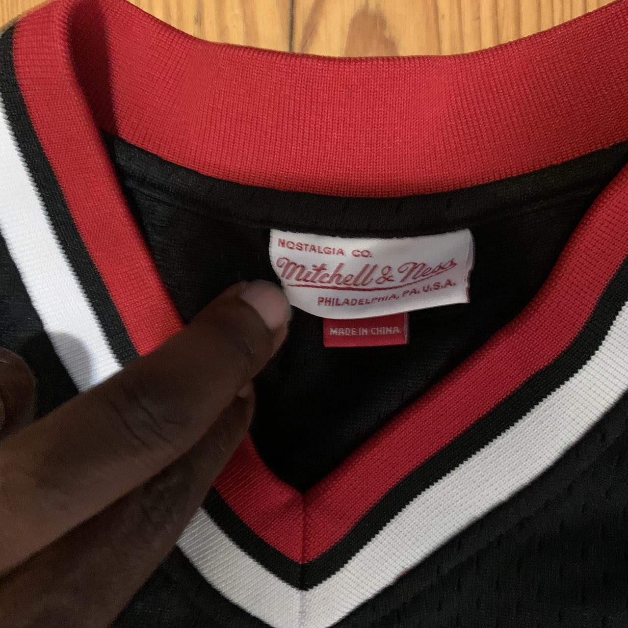 Chicago Bulls Mitchell &Ness NBA warmup - Depop