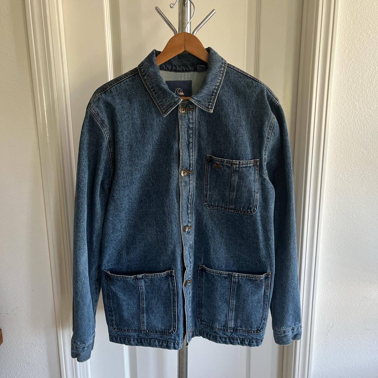 Quiksilver Originals Denim Chore Coat (color: Denim... - Depop