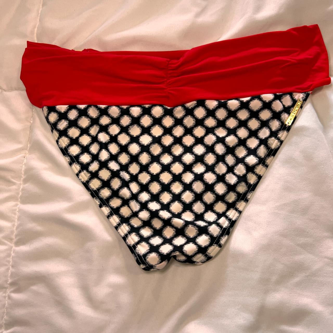 Women's Black and Red Bikiniandtankinibottoms Depop