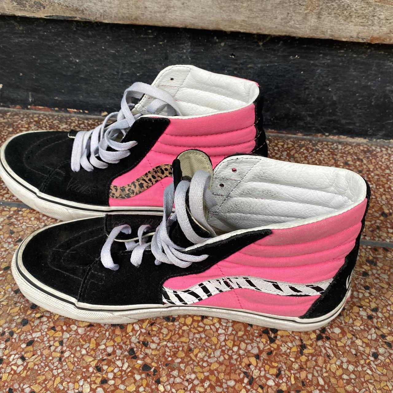 Boosty Van hi-tops, leopard zebra print