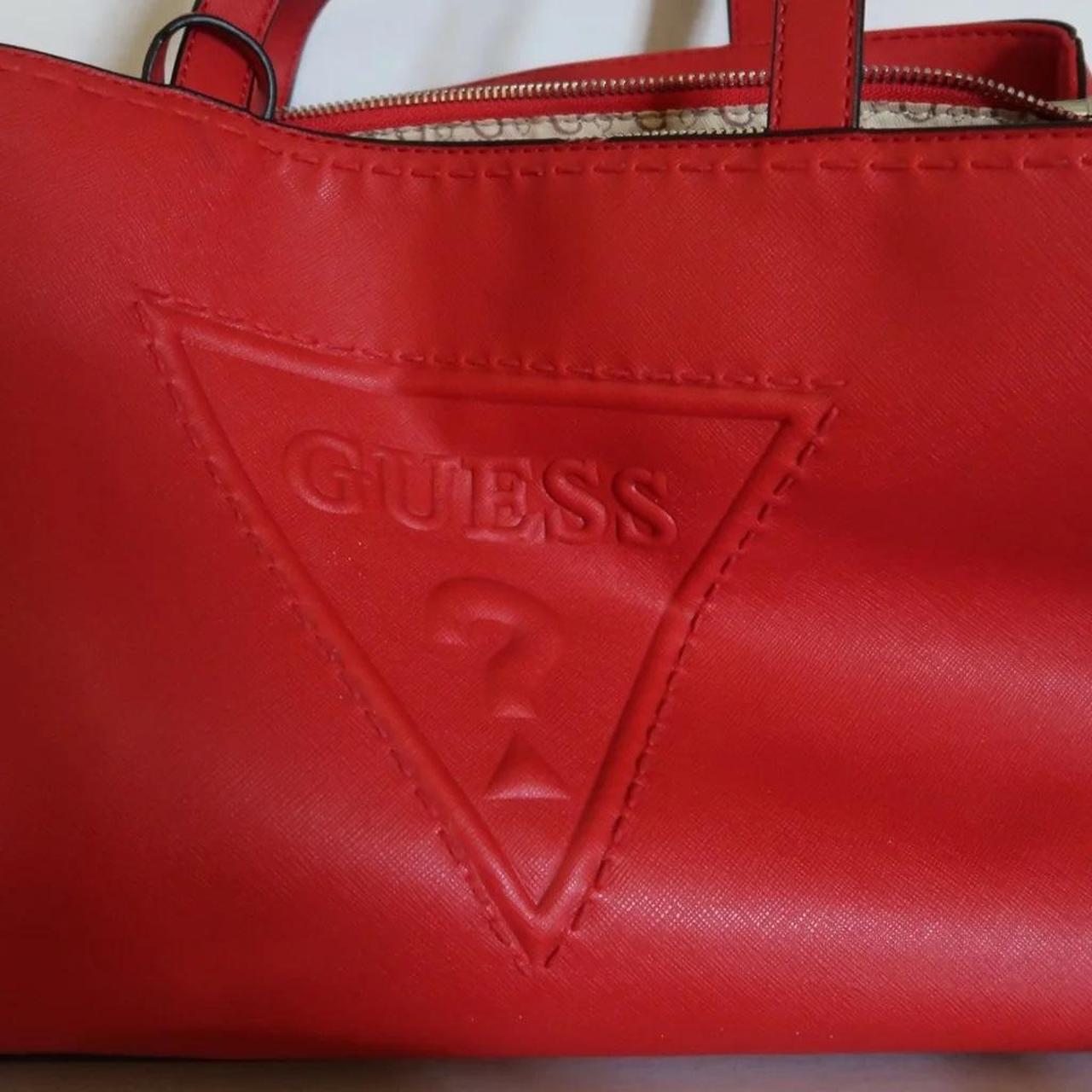 Very cute big size red guess bag