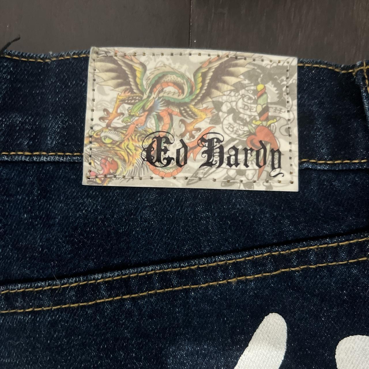 ed hardy jeans 40x32 straight leg #edhardy #jeans... - Depop