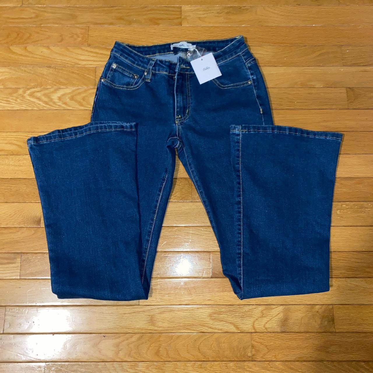 Low rise flare Jeans Size XS ConditionBRAND... Depop