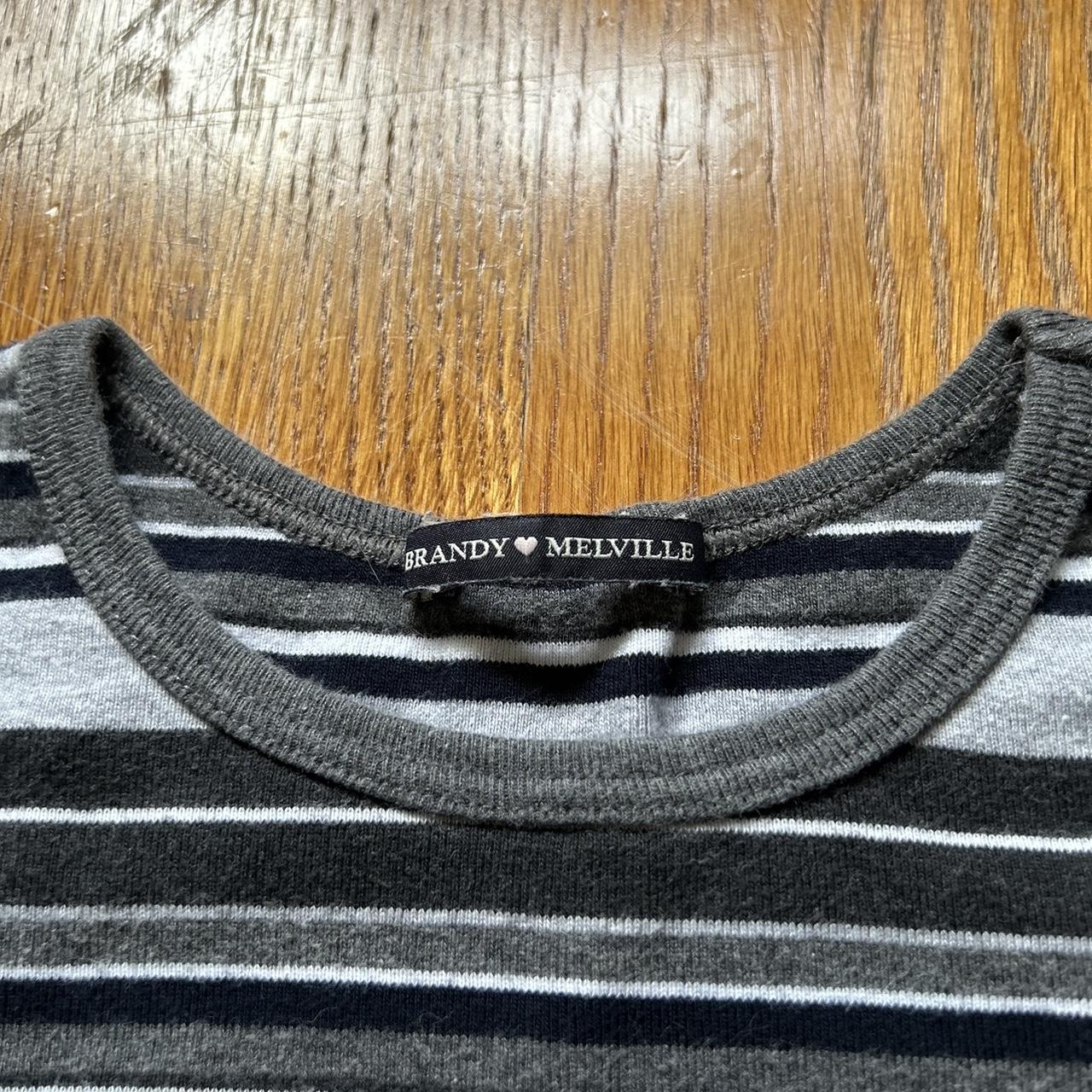 brandy cute striped baby tee Depop