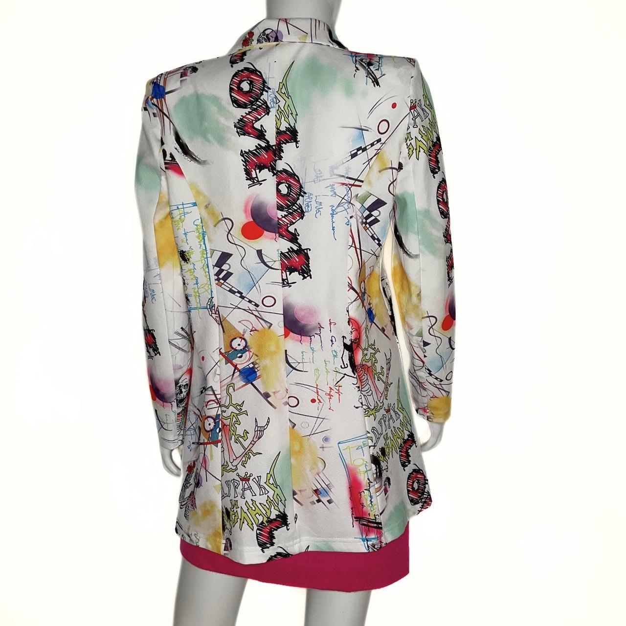 Source Unknown Women's Blazer Jacket - Multi/Whit… - image 5
