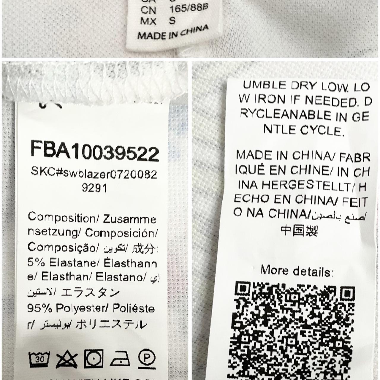 Source Unknown Women's Blazer Jacket - Multi/Whit… - image 8