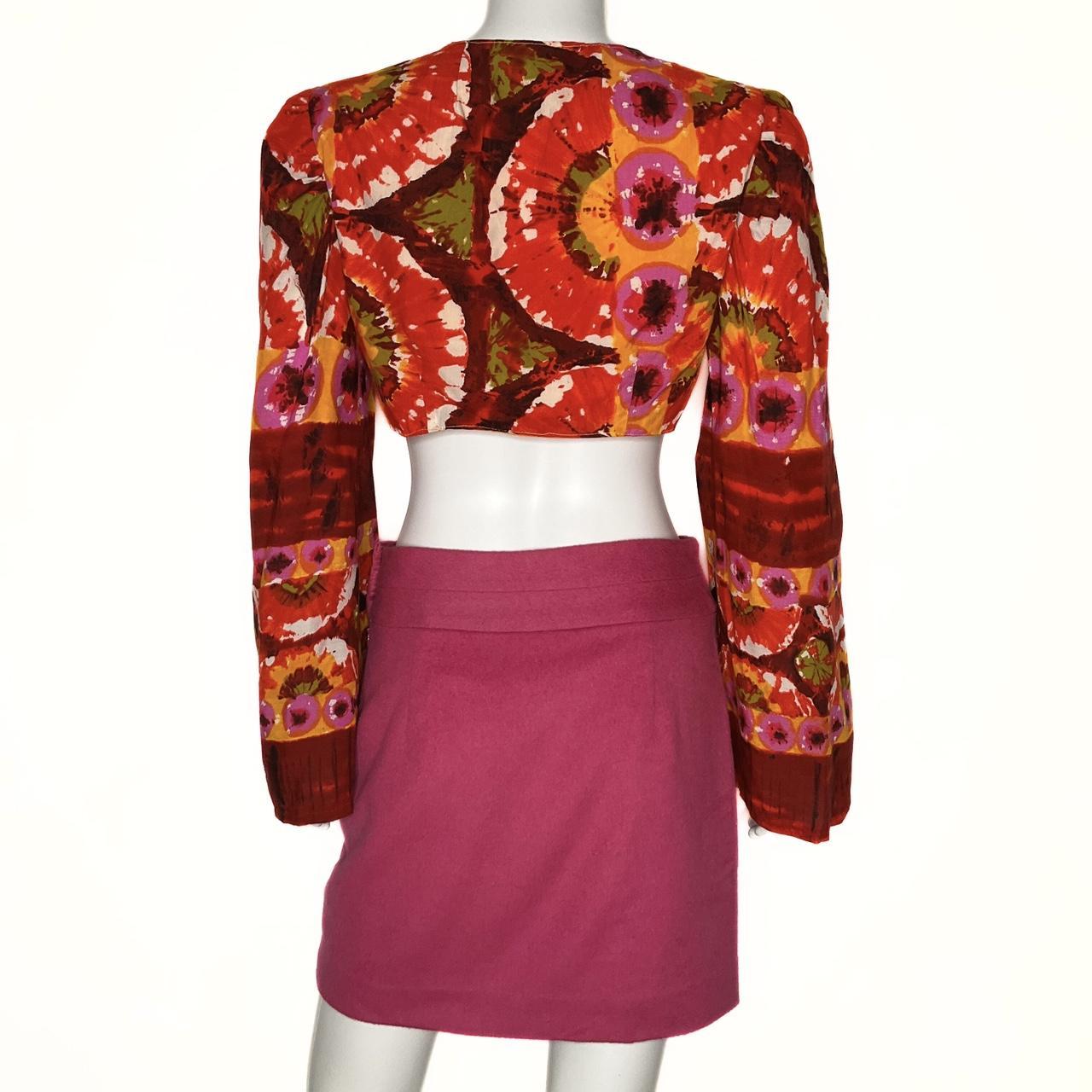 Source Unknown Women's Crop top - Red/Multi - S –… - image 3